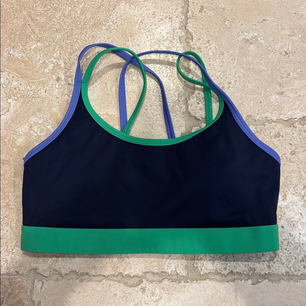 Colorful Strappy Sports Bra